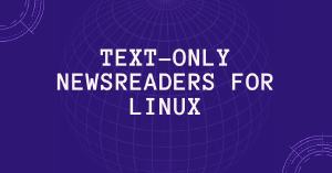 Leitores de notícias Usenet somente de texto para Linux