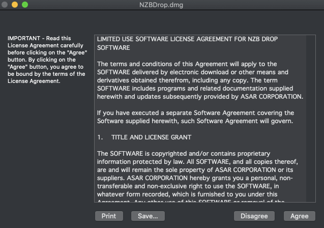 Nzbdrop License Agreement
