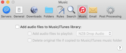Nzbdrop Saving Music Files