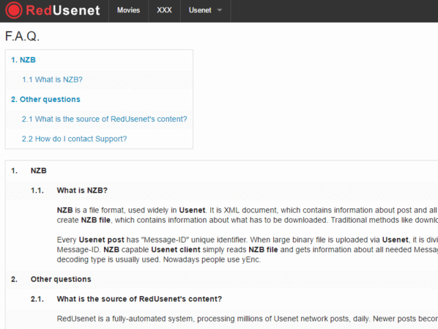 Redusenet Faq